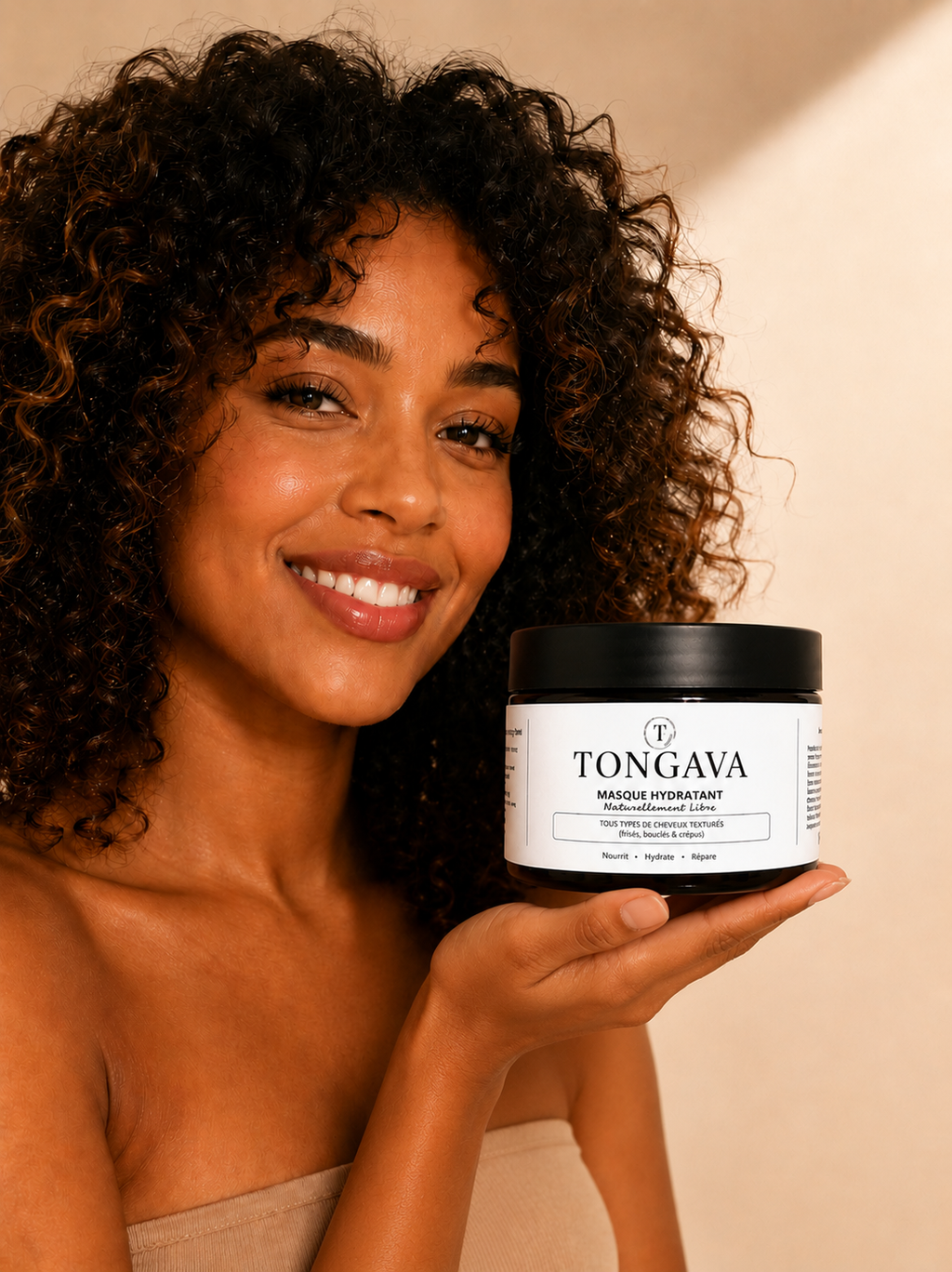 Masque hydratant pour cheveux texturés
